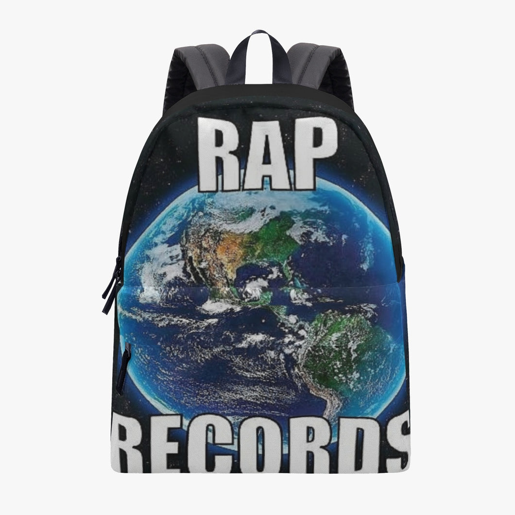 RAP RECORDS All-over-print Canvas Backpack