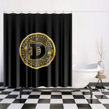 Load image into Gallery viewer, DOGECOIN Quick-drying Shower Curtain

